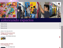 Tablet Screenshot of coloreandoespacios.blogspot.com