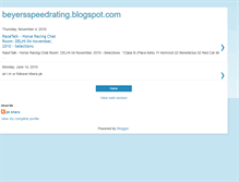 Tablet Screenshot of beyersspeedrating.blogspot.com