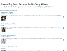 Tablet Screenshot of korea-boyband.blogspot.com