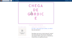 Desktop Screenshot of chegadegordice.blogspot.com