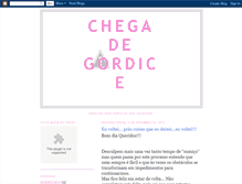 Tablet Screenshot of chegadegordice.blogspot.com