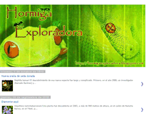 Tablet Screenshot of hormigaexploradora.blogspot.com