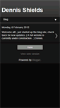Mobile Screenshot of dennisshields.blogspot.com