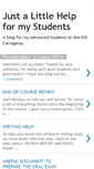 Mobile Screenshot of justalittlehelp-formystudents.blogspot.com