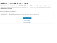 Tablet Screenshot of preschool-bulletin-board-ideas.blogspot.com