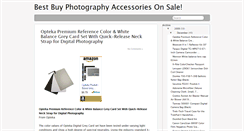 Desktop Screenshot of photography-accessories-blog.blogspot.com