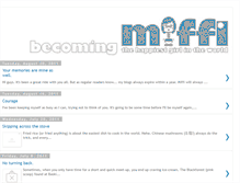Tablet Screenshot of becomingmiffi.blogspot.com