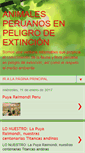 Mobile Screenshot of animalesperuanosenpeligrodeextincion.blogspot.com