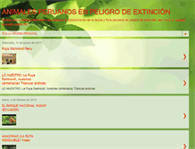 Tablet Screenshot of animalesperuanosenpeligrodeextincion.blogspot.com