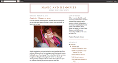 Desktop Screenshot of magicandmemories.blogspot.com