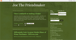 Desktop Screenshot of joethefriendmaker.blogspot.com