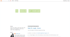 Desktop Screenshot of 52weeksofdesign.blogspot.com