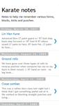 Mobile Screenshot of mykaratenotes.blogspot.com