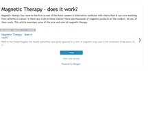 Tablet Screenshot of magnetictherapydoesitwork.blogspot.com