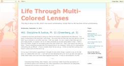 Desktop Screenshot of lifethroughmulticoloredlenses.blogspot.com