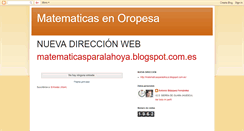 Desktop Screenshot of matematicasoropesa.blogspot.com