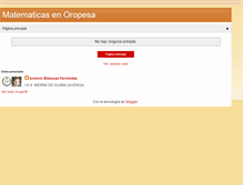 Tablet Screenshot of matematicasoropesa.blogspot.com