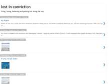 Tablet Screenshot of lostinconviction.blogspot.com