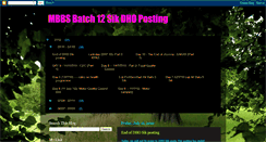 Desktop Screenshot of mbbs12sik.blogspot.com