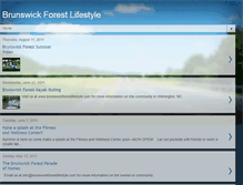 Tablet Screenshot of brunswickforestlifestyle.blogspot.com