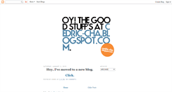 Desktop Screenshot of cedricninetwo.blogspot.com