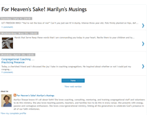 Tablet Screenshot of forheavenssakemarilynsmusings.blogspot.com