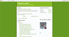 Desktop Screenshot of gagner-au-poker.blogspot.com