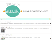 Tablet Screenshot of elrincondegiulietta.blogspot.com