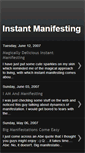 Mobile Screenshot of instantmanifesting.blogspot.com