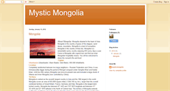 Desktop Screenshot of mystic-mongolia.blogspot.com