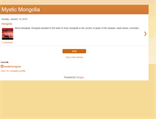 Tablet Screenshot of mystic-mongolia.blogspot.com