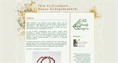 Desktop Screenshot of felekiralysag.blogspot.com