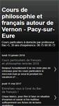 Mobile Screenshot of cours-philo-fr-vernon.blogspot.com