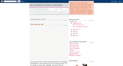 Desktop Screenshot of gaycharacters.blogspot.com