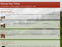 Tablet Screenshot of belezasnastrilhas.blogspot.com