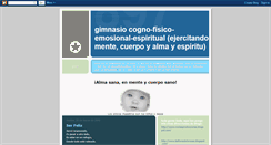 Desktop Screenshot of gimnasiodelavida.blogspot.com