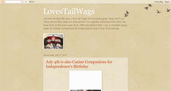 Desktop Screenshot of lovetailwags.blogspot.com