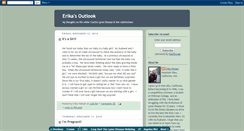 Desktop Screenshot of erikasoutlook.blogspot.com