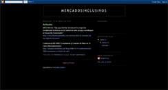 Desktop Screenshot of mercadosinclusivos.blogspot.com