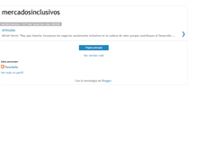 Tablet Screenshot of mercadosinclusivos.blogspot.com