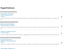 Tablet Screenshot of hyperhidrosisarena.blogspot.com