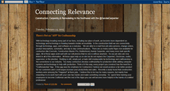 Desktop Screenshot of connectingrelevance.blogspot.com