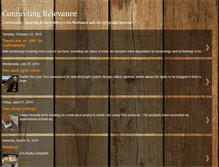 Tablet Screenshot of connectingrelevance.blogspot.com