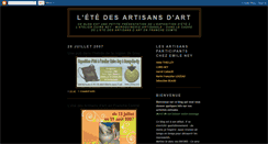 Desktop Screenshot of ete-des-artisans-d-art.blogspot.com