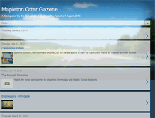 Tablet Screenshot of mapletonottergazette.blogspot.com