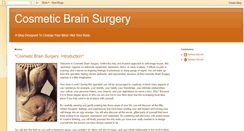 Desktop Screenshot of cosmeticbrainsurgery.blogspot.com