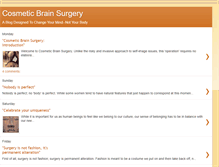 Tablet Screenshot of cosmeticbrainsurgery.blogspot.com