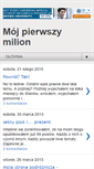 Mobile Screenshot of milionzlotych.blogspot.com