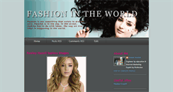 Desktop Screenshot of fashion-intheworld.blogspot.com