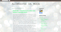 Desktop Screenshot of alinhavosdamoda.blogspot.com